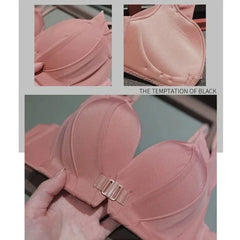 New Japanese Bra Briefs Set Women Push Up Brassiere Fashion Tank Top Underwear Sexy Ice Silk Panties Female Sexy Lingerie