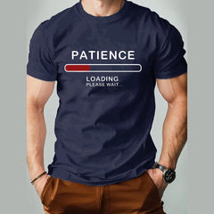 Funny 3D Letter Print T Shirt For Men Fashion Simplicity Style Short Sleeve Tops Casual O-neck Oversized T-shirt Breathable Tees