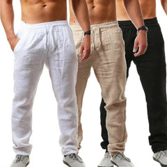 Men’s Casual Pants – Breathable Solid-Color Joggers for Fitness & Streetwear