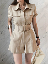 New Fashion Style Summer Women 2 Pieces Outfit Suit Formal Casual Short Cropped Tops Shirt Blouse And Shorts Slim Set