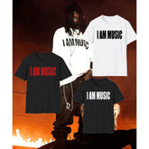 New 100% Cotton I Am Music Carti TShirt Playboi YVL Shirt Opium Rolling Loud Live Tee Vamp Gift Shirt Music Fan