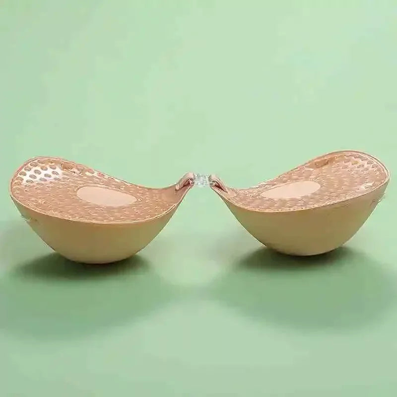 Thicken 5cm Sexy Women Breathable Adhesive Bra Silicone Nipple Tape Front Push Up Bra Reusable Invisible Strapless Chest Sticker