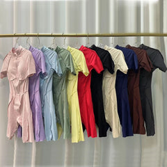 Pad Zipper Yoga Set Sports Fitness Hollow Back Skinny Women One-Piece Jumpsuits Workout Legging Clothing Gym Bodysuit  XP83