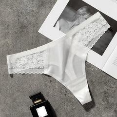 Women ruffles Underwear Invisible Seamless T Panties G-String Female Sexy Thongs Intimates Lingerie Ladies Briefs 1pcs abc15