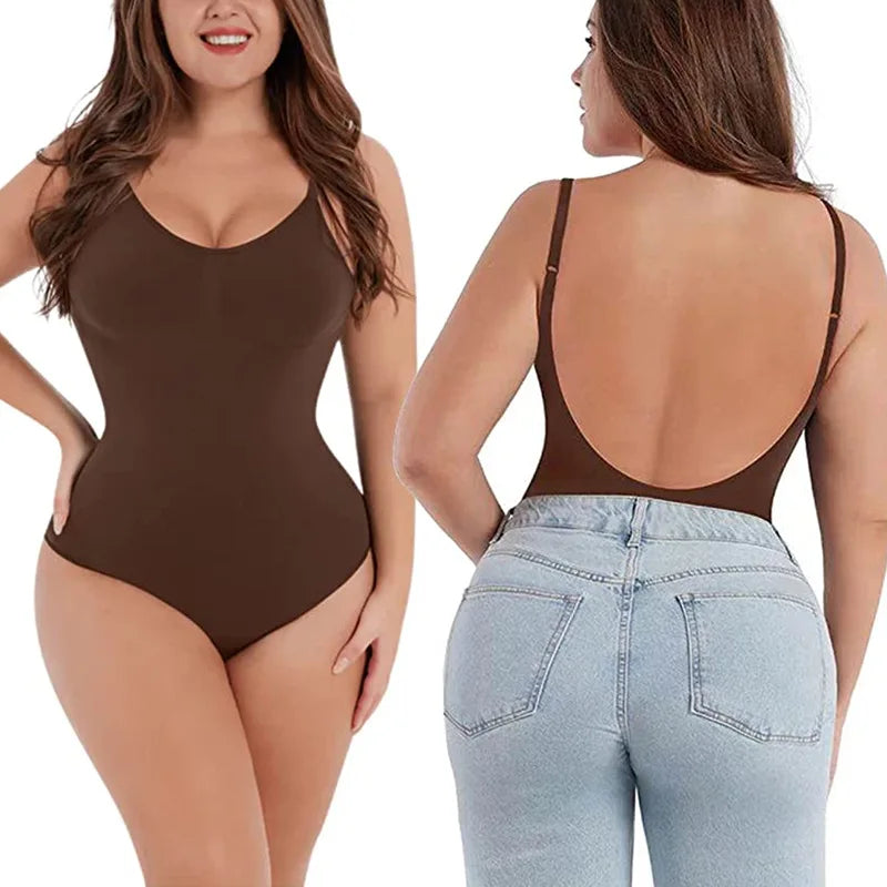 New Hot Bodysuits Full Coverage Shapewear Thigh Slim Body Suit Low Back Body Shaper Backless Jumpsuit Seamless Shapers Slimmer