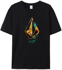 New Four Seasons T-Shirt Best Design Volcom100% Cotton Excellent Quality Comfort Top Black Holiday Gift Top Men Women T-Shirt