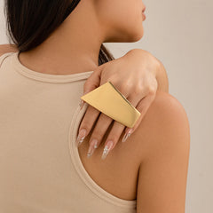 Ingemark Exaggerated Big Irregular Chunky Metal Rings for Women  Trend Punk Geometric Couple Ring Wed Jewelry Accessories