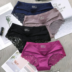 Set/lot Seamless Women Hollow Out Panties Set Underwear Comfort Lace Briefs Low Rise Female Sport Panty Soft Lady Lingerie