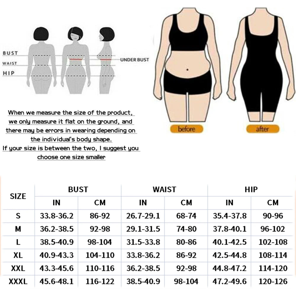 Fajas Colombianas High Compression Flatten Abdomen Body Shaper Tummy Control  Butt Lifter Shapewear Waist Trainer Bodysuit
