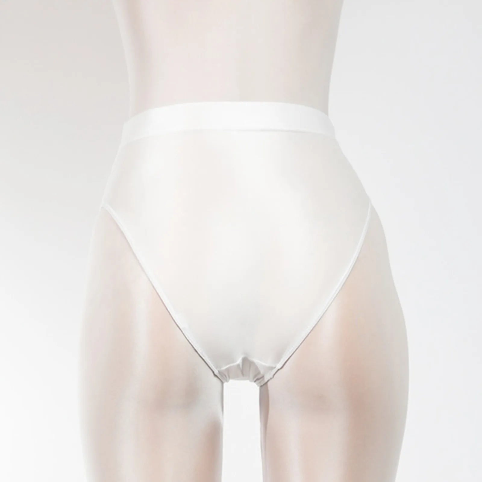 Fashion Solid Seamless Panties Super Thin Shiny Leather Underpants High Waisted Briefs Sexy And Smooth Candy Color Panty
