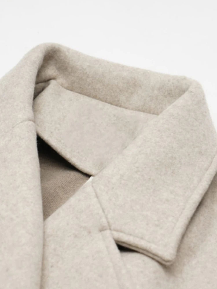 Loose Stylish Luxury Short Soft Woolen Capes for Women Tie Waist Vintage Sleeveless Cloak Coat Women 2025