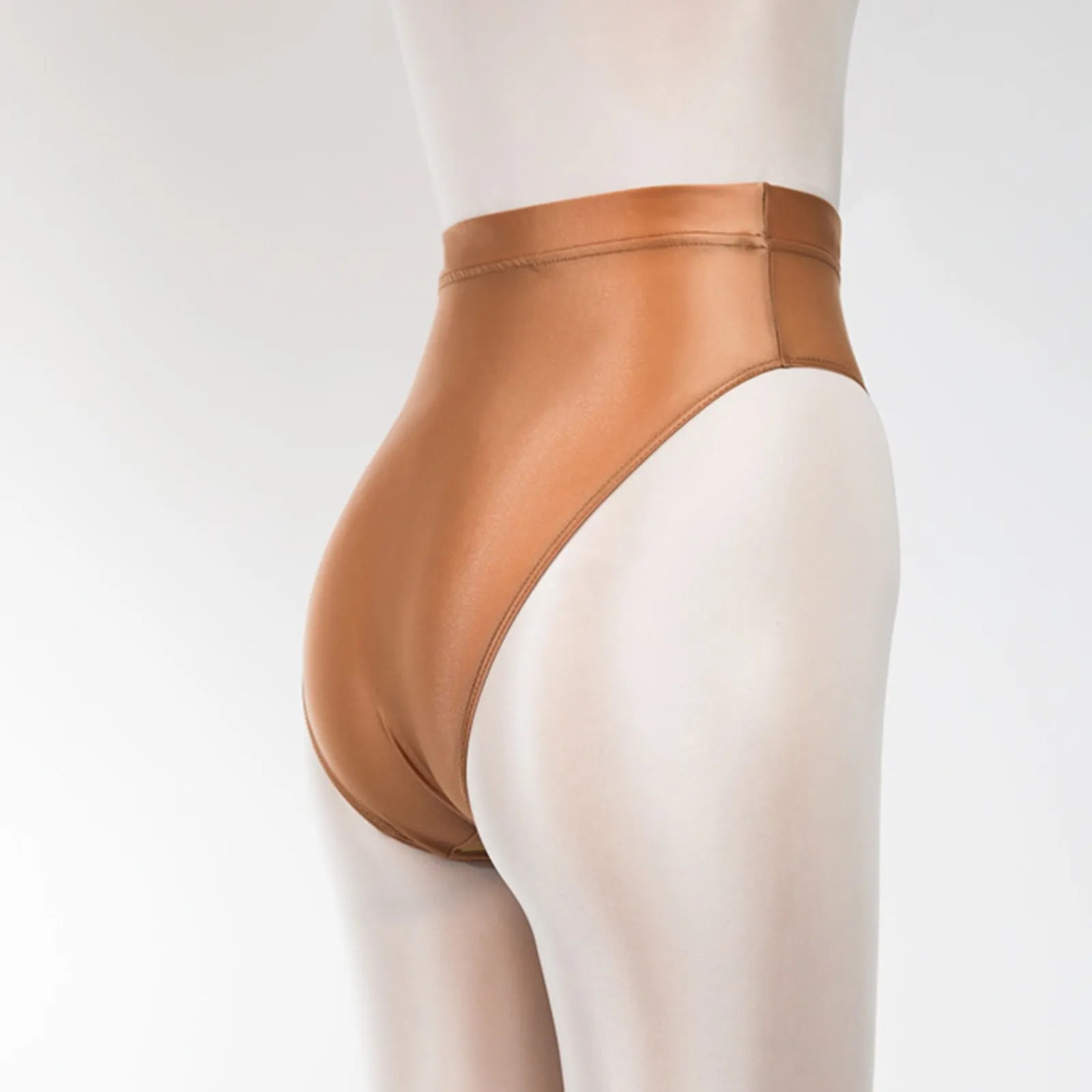 Fashion Solid Seamless Panties Super Thin Shiny Leather Underpants High Waisted Briefs Sexy And Smooth Candy Color Panty