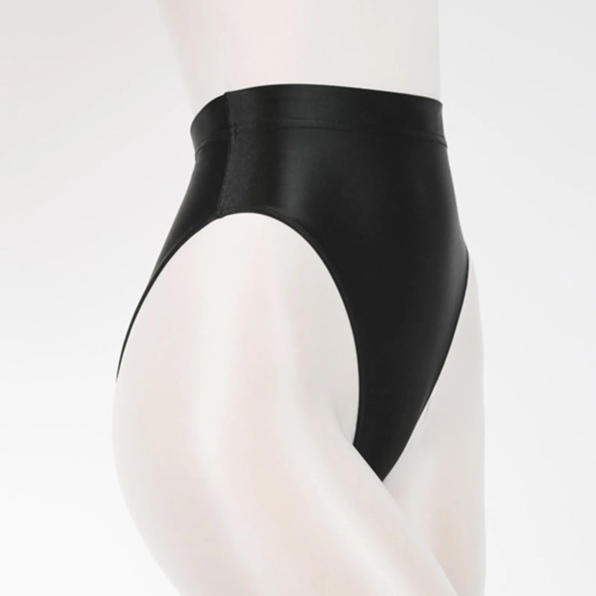 Fashion Solid Seamless Panties Super Thin Shiny Leather Underpants High Waisted Briefs Sexy And Smooth Candy Color Panty