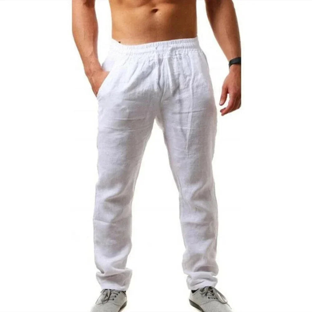 Men’s Casual Pants – Breathable Solid-Color Joggers for Fitness & Streetwear