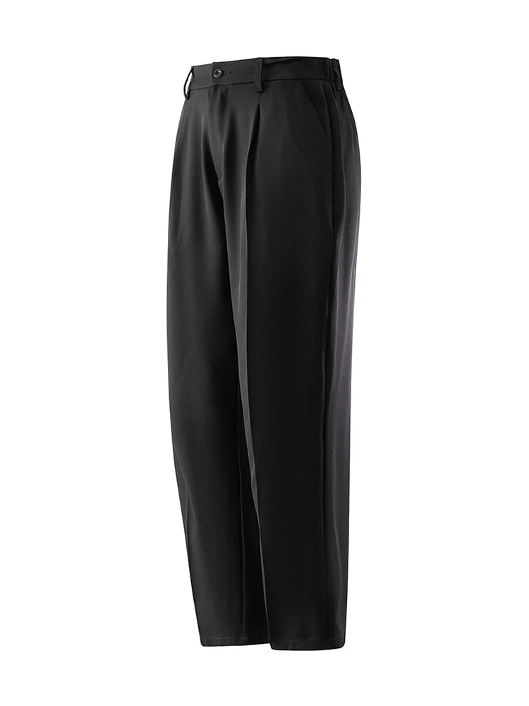 Men’s Light & Thin Summer Trousers, Loose Fit, Elastic Waist, Draped Look – Perfect for Casual & Smart Wear