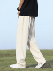 Men’s Light & Thin Summer Trousers, Loose Fit, Elastic Waist, Draped Look – Perfect for Casual & Smart Wear