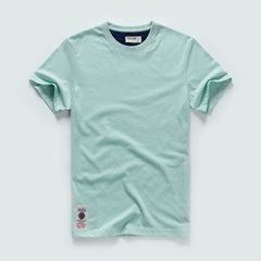New Men Cotton Solid T-Shirt Mens Short Sleeve T-shirt Multi Pure Color Fancy Yarns T Shirt Color Wine White Blue