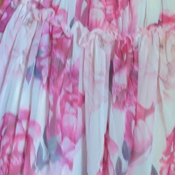 Women’s Floral Pink Sleeveless Midi Dress